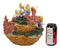 Ebros 10" Wide Colorful Nautical Ocean 2 Tier Golden Giant Clam Shell With Coral Reefs LED Glow Lights Display Stand With 12 Miniature Mermaids Figurine Set Fantasy Mermaid Mergirls Sirens of The Seas - Ebros Gift