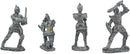 Ebros Set of 12 Medieval Knights w/ Swords Crossbow Halberds & Shield Figurines