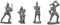 Ebros Set of 12 Medieval Knights w/ Swords Crossbow Halberds & Shield Figurines
