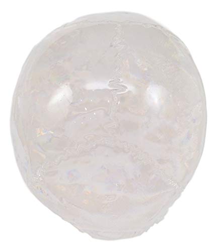Ebros Clear Translucent Witching Hour Gazing Skull Miniature Figurine 2.5" Long
