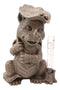 Raindrops Keep Falling On My Head Dragon With Lilypad Umbrella Rain Gauge Statue