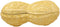 Ebros 11"Long Ceramic Realistic Peanut Legume Shell Container Jar With Lid 32 oz - Ebros Gift