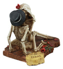 Ebros Love Never Dies Castaway Wedding Skeleton Couple Kissing Statue 3.75"H