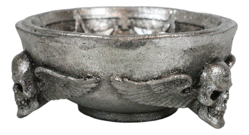 Gothic Winged Skulls Pentagramatron Supernatural Magical Talismans Trinket Dish