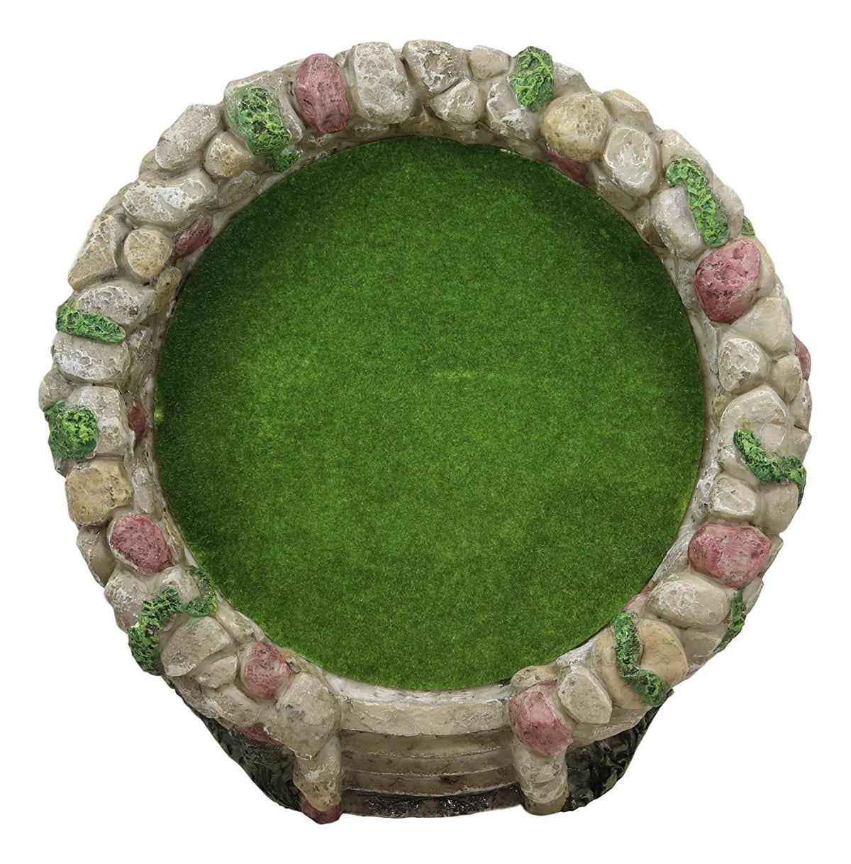 Fairy Garden Village Stone Walls Planter Landscape with Steps Display Figurine