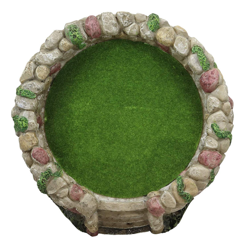 Fairy Garden Village Stone Walls Planter Landscape with Steps Display Figurine