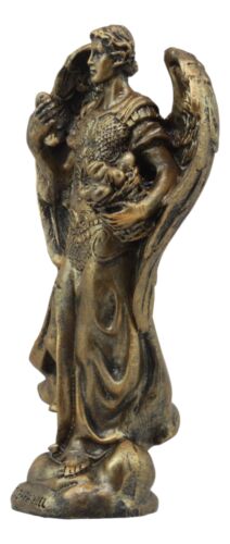 Ebros Bronzed Archangel Saint Barachiel Statue Blessings Of God 5"H Figurine - Ebros Gift