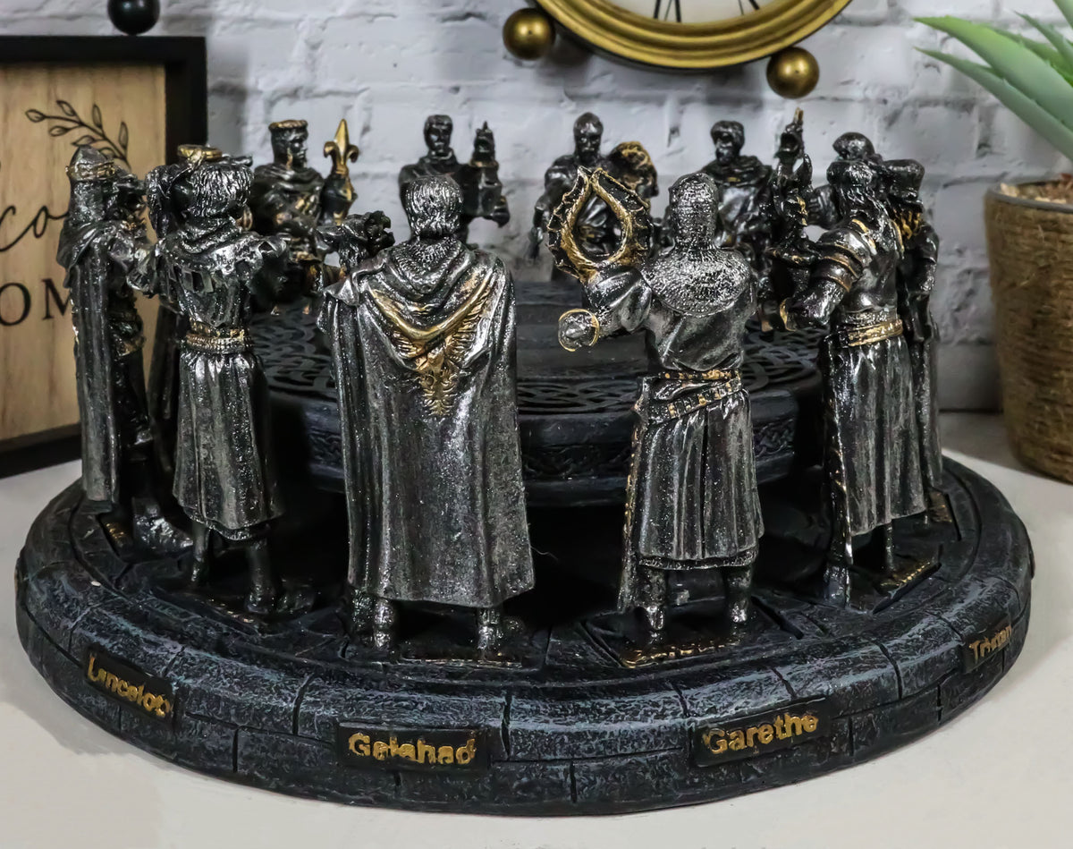 Ebros King Arthur and The Knights of The Round Table Decorative Statue 11" Wide - Ebros Gift