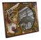 Rustic Western Cowboy Pistol Horseshoe Poker Cards Wooden 8"X10" Picture Frame
