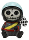 Ebros Gift 2.5" Tall Furrybones Jerry The Racer Race Car Driver with Racing Helmet and Finish Line Flag Collectible Figurine