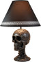 Celtic Tattoo Knotwork Holy Grail Skull Light Of Wisdom Sculptural Table Lamp