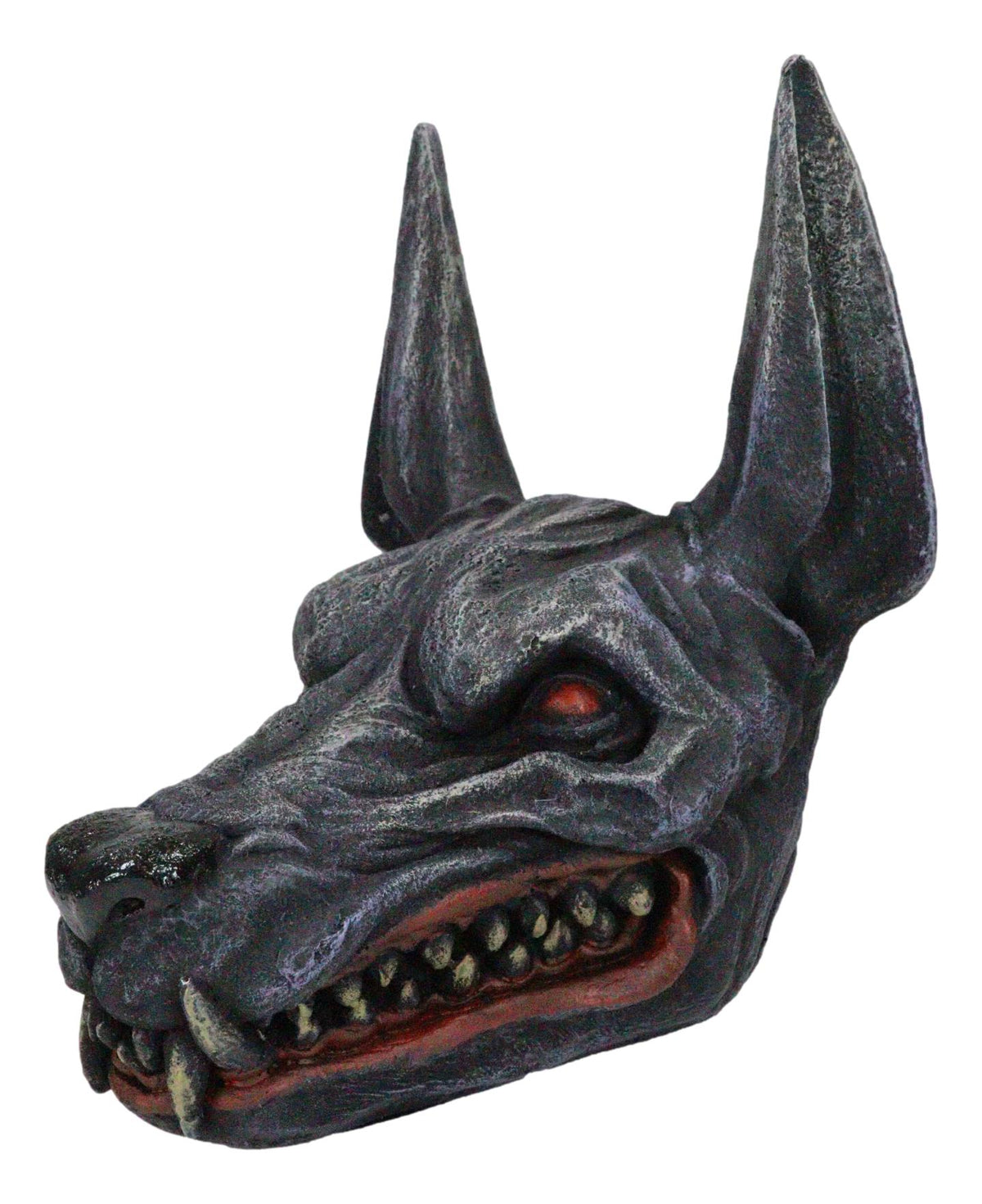 Ancient Egyptian Underworld Macabre Zombie Jackal God Anubis Skull Head Figurine