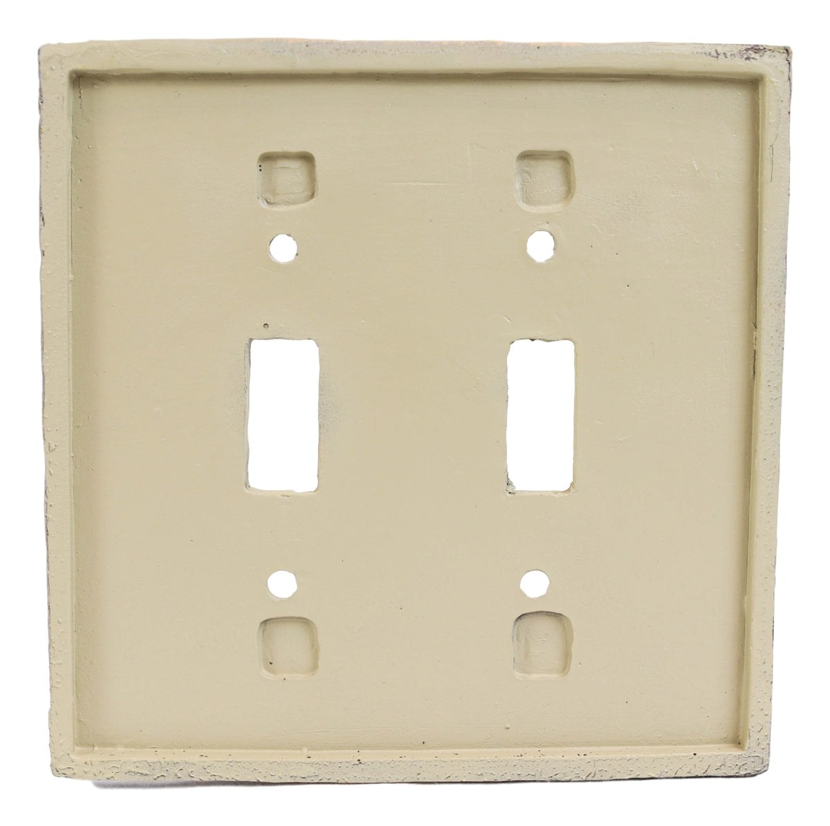 Set of 2 Western Stars Silhouette Textured Wall Double Toggle Switch Cover Plate