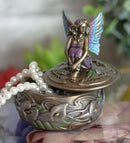 Ebros Calla Pond Lily Beautiful Fairy Fae Round Jewelry Box Wishing Well Hope Afar