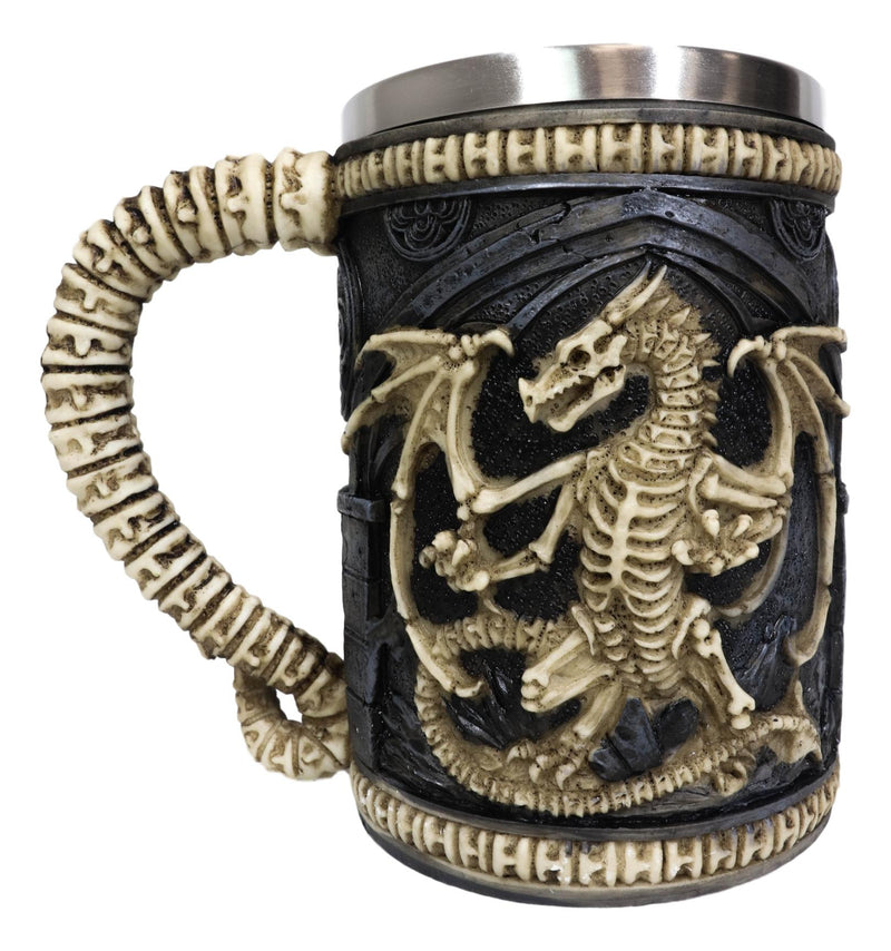 Skeletal Ossuary Ghost Dragon Overlord Large Beer Stein Tankard Coffee Mug Cup