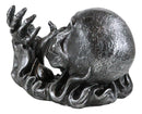 Dead Rising Skull Hell's Booze Ghost Rider Flame Skeleton Wine Holder Figurine