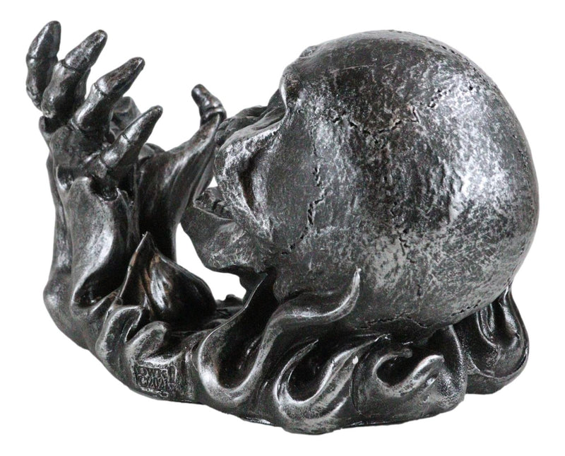 Dead Rising Skull Hell's Booze Ghost Rider Flame Skeleton Wine Holder Figurine