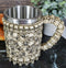 Ebros Large Ossuary Skull Bone Graveyard Beer Stein Tankard Coffee Cup Drink Mug 14oz