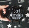 Ebros Wicca Sacred Crescent Moon Witches Brew Black Cauldron Coffee Tea Mug Cup 14oz