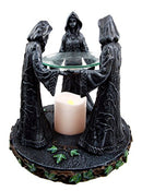 Ebros Triple Goddess Maiden Mother & Crone Candle Holder Oil Wax Warmer Diffuser 5.8"H