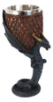 Dragon Scales With Servant Winged Drake Stem Base Drinking Wine Goblet Chalice