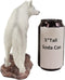 Ebros Gift Realistic Winter Hunter Tundra Snow White Albino Wolf Statue 8" Long