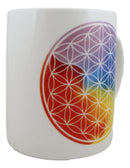 Pack Of 2 Flower Of Life Sacred Cosmic Geometry Bone China Coffee Mug Cups 12oz