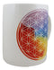 Pack Of 2 Flower Of Life Sacred Cosmic Geometry Bone China Coffee Mug Cups 12oz