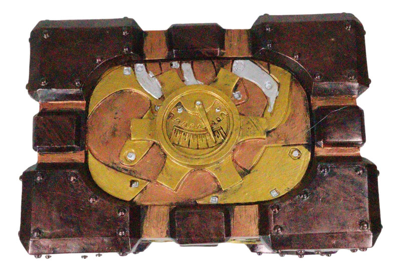 Ebros Steampunk Romantic Gearwork Heart Decorative Box Figurine 5.25"L