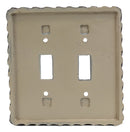 Set of 2 Western Turquoise Stars Lace Scroll Wall Double Toggle Switch Plates