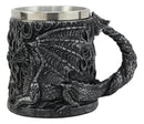 Ebros Medieval Flames Fire Dragon Mug Beer Stein Tankard Coffee Cup 5.75"Long