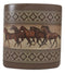 Ebros Western Running Horses With Southwest Navajo Vectors Makeup Toothbrush Holder