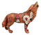 Tribal Warpath Native Howling Wolf Totem Spirit Figurine Collection 6.25"L