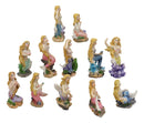 Colorful Nautical Ocean Coral Reef Siren Mermaids Miniature Figurine Set of 12