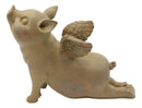 Zen Yoga Flying Pig Angel Hog Heavens In Cobra Stretch Pose Rustic Statue Decor