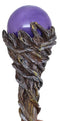 Ebros Merlin The Wizard Sorcerer Twisted Vines Staff with Purple Orb Handle 67"L