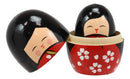 Japanese Kokeshi Girl Wooden Stacking Matryoshka Nesting Dolls 5 Piece Set Toy