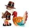 Ebros Turkey Ceramic Magnetic Salt and Pepper Shakers Collection Set