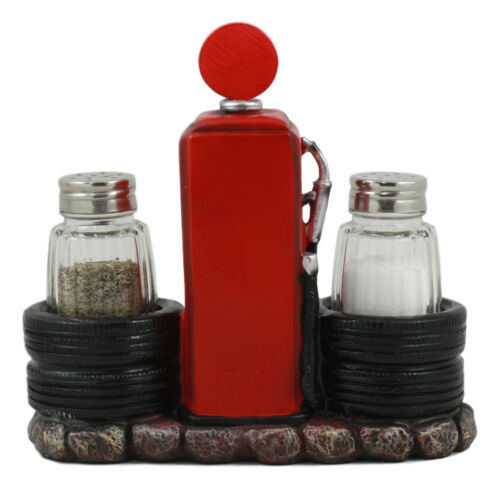 Highway Route 66 Old Fashioned Gas Pump Station Salt And Pepper Shakers Set