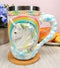 Ebros Gift Sacred Heavenly Rainbow Unicorn Mug 12oz Celtic Knots Rim Magical Elixir Of Youth Beer Stein Tankard Coffee Cup Drink 5"H