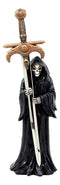 Ebros Death Mail Grim Reaper Letter Opener Holding Golden Dagger Sword for Study Office Desktop Decor