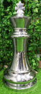 Modern Deluxe Oversized 24"H Oxford Heirloom King Chess Aluminum Sculpture