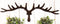 Cast Iron Western Rustic Comical Deer With Large Antlers 12-Peg Wall Hook Decor