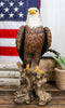 American Pride National Emblem Bald Eagle Statue 16.5"H Independence Day Glory