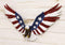 Ebros Large Flying American Flag Tattoo Bald Eagle Wall Sculpture 22" Long Decor