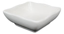 Ebros Contemporary Wavy Artistic Design White Porcelain Condiments Ketchup Mustard BBQ Soy Sauce Dipping Bowl or Dish 2oz Pack of 6 Bowls - Ebros Gift