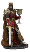 Ebros Legendary King Arthur Pendragon Wielding The Excalibur Sword Statue 10" Tall Matter of Britain Knights of The Round Table Kingship Figurine (Vivid Colors)