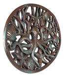 Ebros Nautical Marine Octopus Sand Dollars Starfishes And Shells Wall Art Decor Plaque