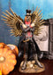 Steampunk Western Gunslinger Pistols Skeleton Death Angel Bullets Wings Statue