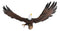 Large 18"L Swooping American Bald Eagle With Open Wings Wall Plaque Sculpture